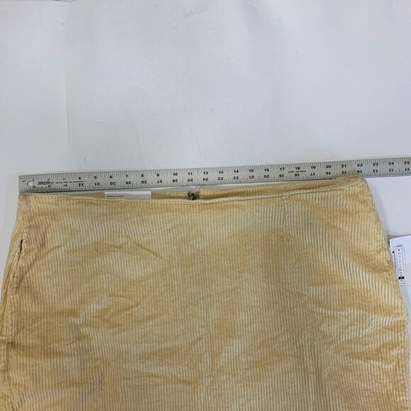 Bp Women's Corduroy Notched‎ Hem High Waist Corduroy Skirt In Tan Size 3X NWT - Picture 12 of 15